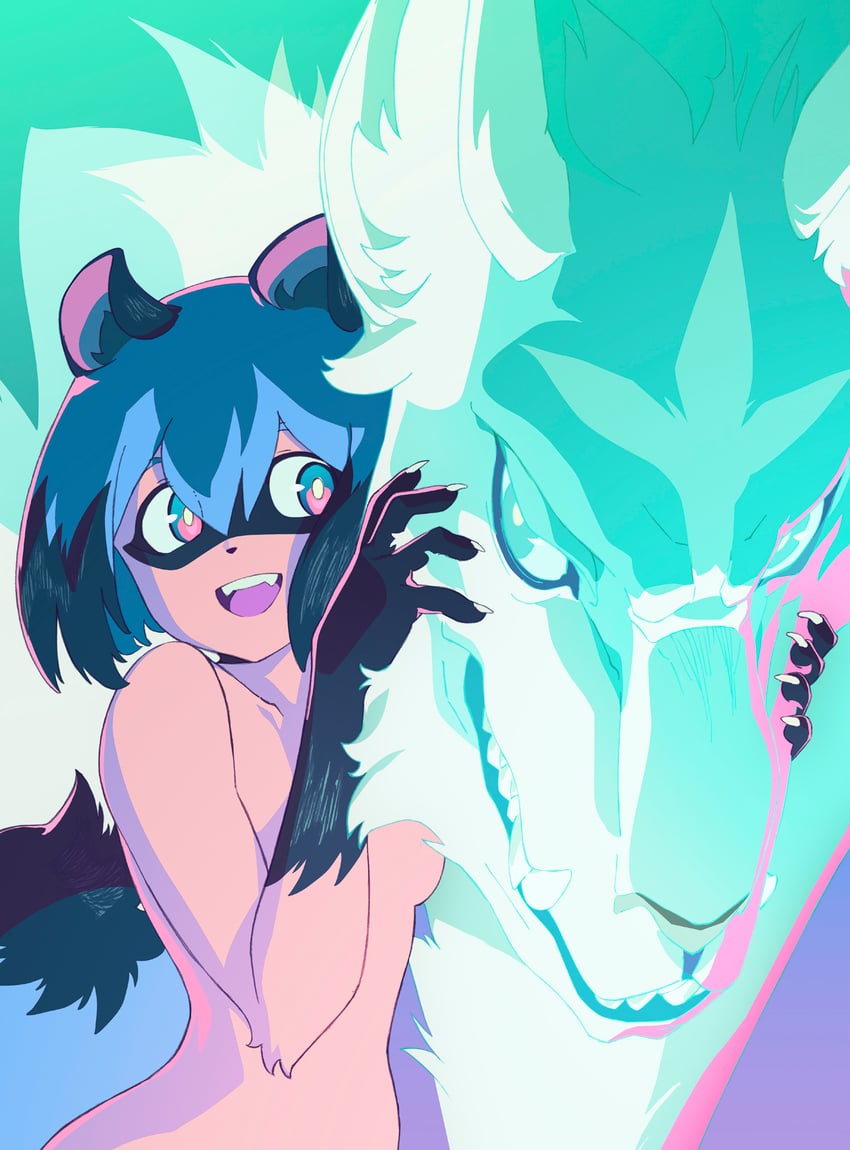 kagemori michiru and ogami shirou (brand new animal)