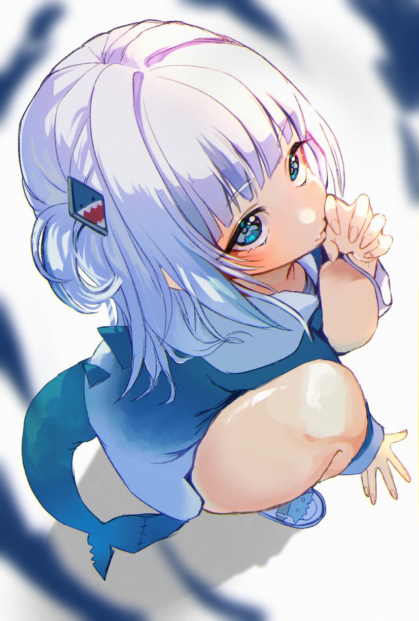 gawr gura (hololive and 1 more) drawn by fujima_(k114)