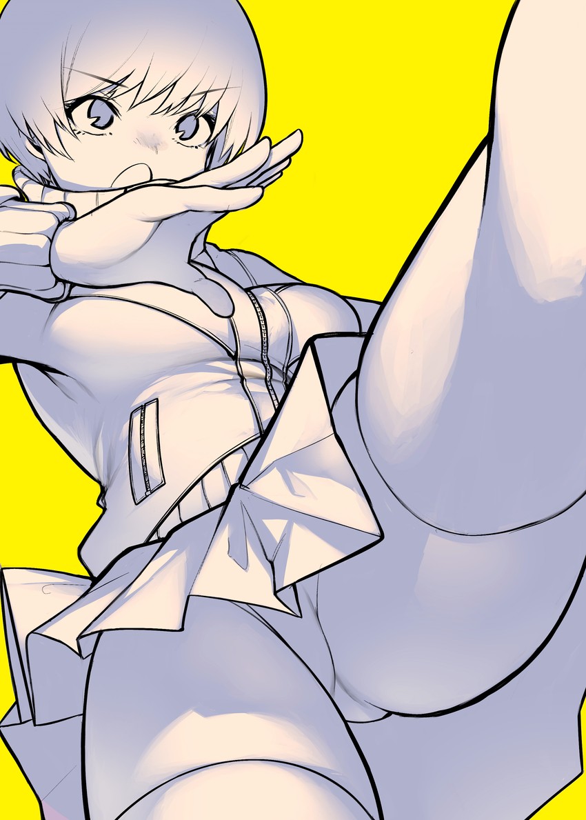 satonaka chie (persona and 1 more) drawn by nichigeckoh