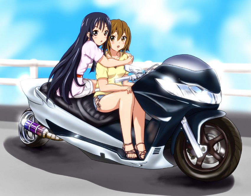 akiyama mio and tainaka ritsu (k-on!) drawn by diesel-turbo