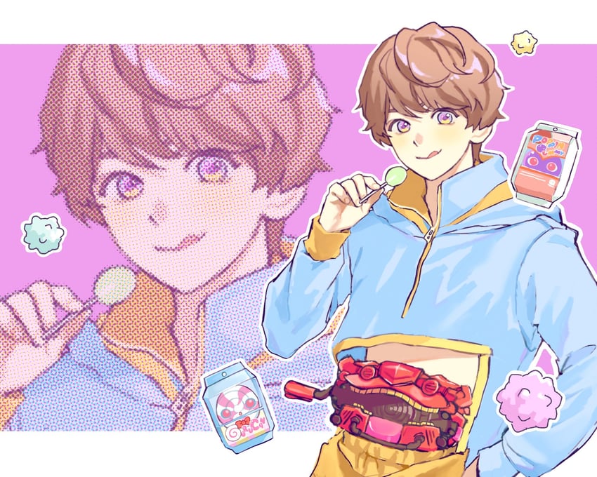 gochizo and inoue shouma (kamen rider and 1 more) drawn by oresanjyo