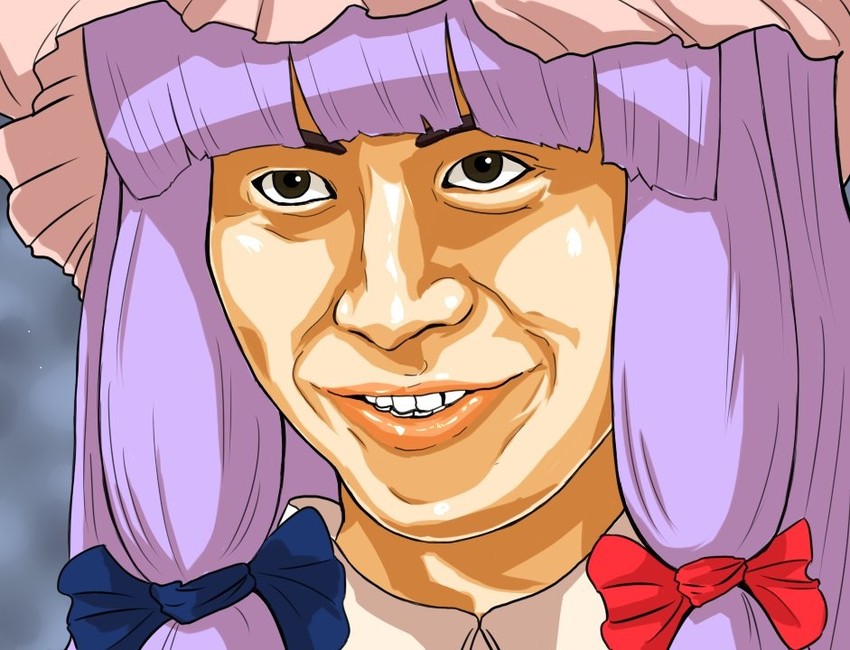 patchouli knowledge and kaitou jun'ichi (touhou and 2 more) drawn by kakat