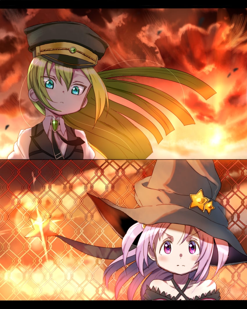 alina gray and misono karin (mahou shoujo madoka magica and 1 more) drawn by hitoshi_suda