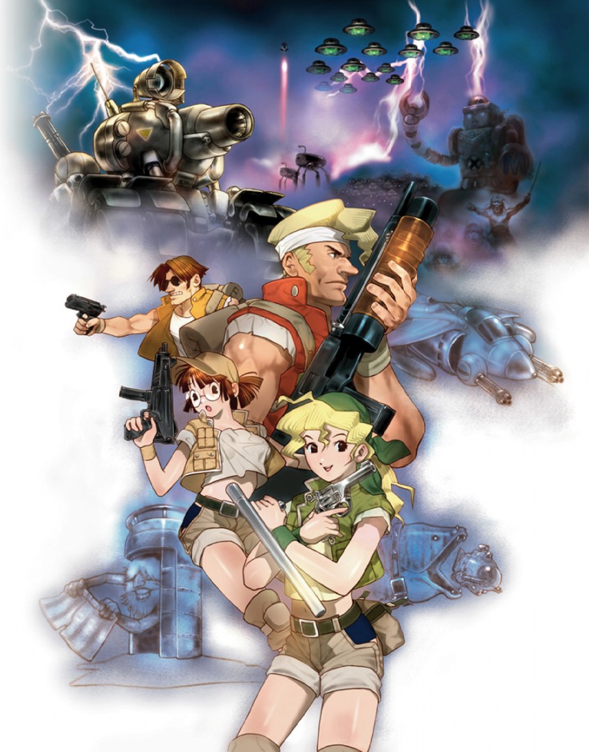 fio germi, kasamoto eri, marco rossi, mars people, tarma roving, and 1 more (metal slug and 1 more)