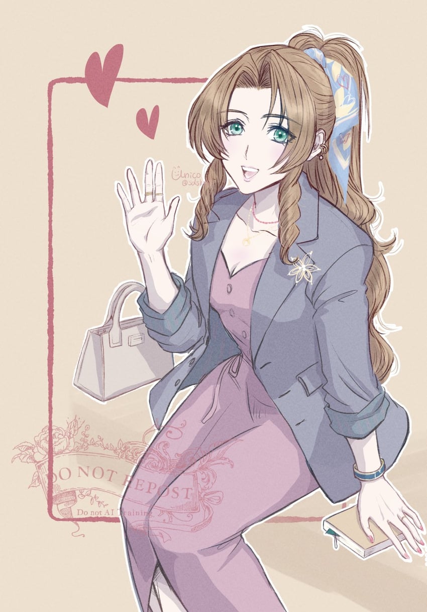 aerith gainsborough (final fantasy and 1 more) drawn by sdsbtfl