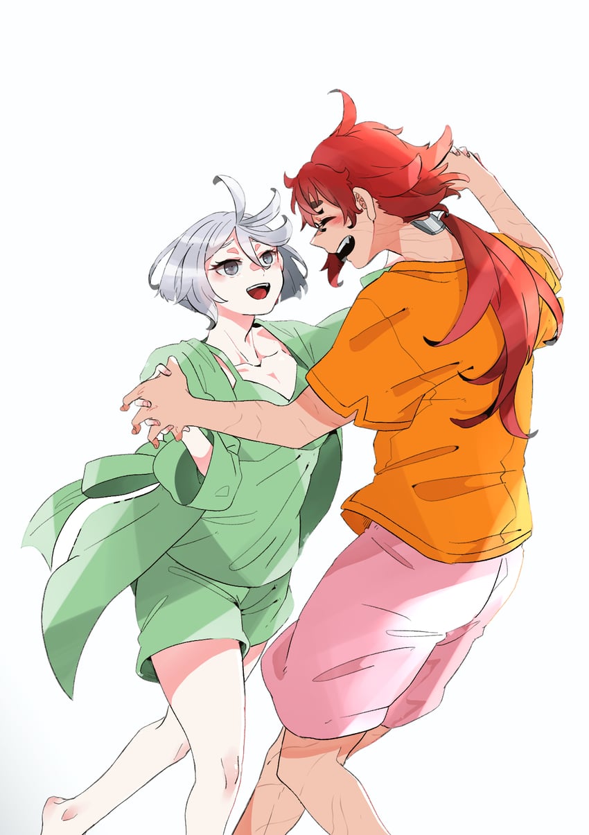 suletta mercury and miorine rembran (gundam and 1 more) drawn by kusattatofu