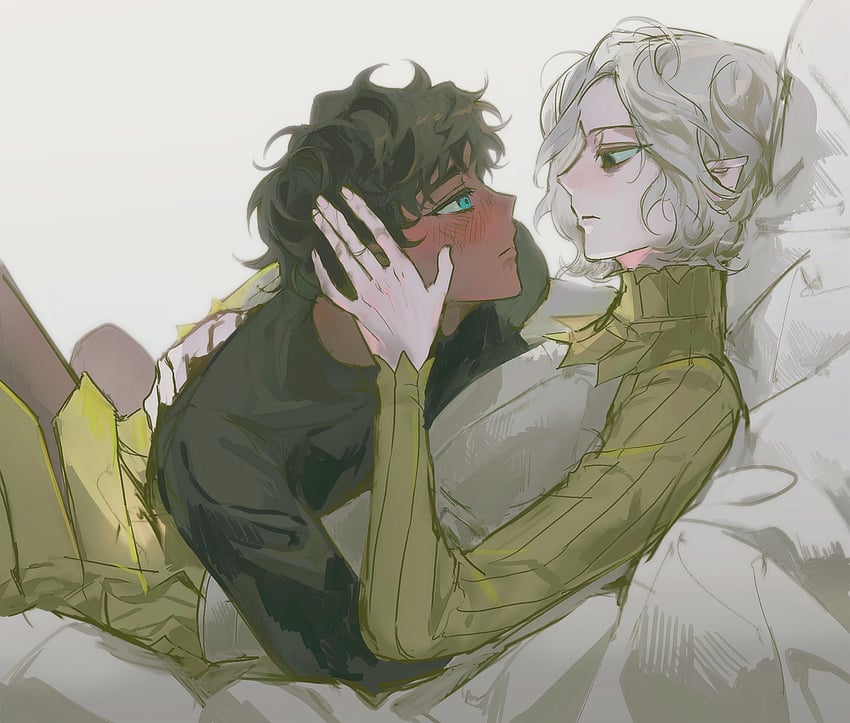 mithrun and kabru (dungeon meshi) drawn by leave_me_nxt