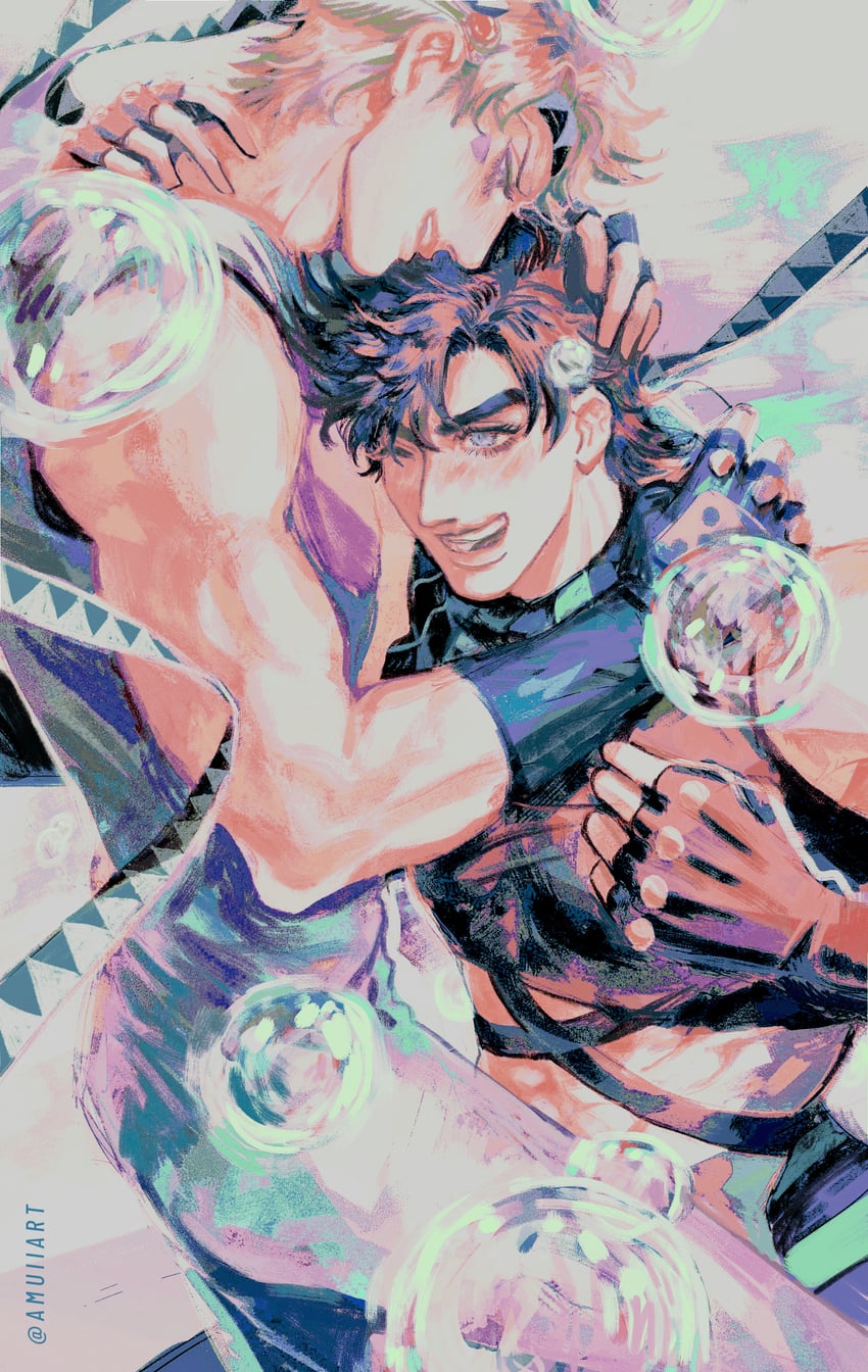 joseph joestar and caesar anthonio zeppeli (jojo no kimyou na bouken and 1 more) drawn by amuii