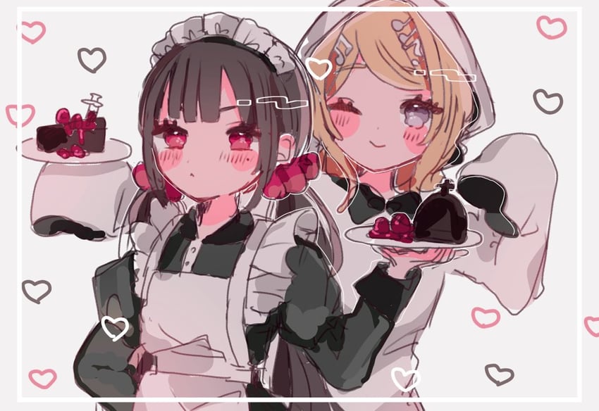akamatsu kaede and harukawa maki (danganronpa and 1 more) drawn by ameko53133