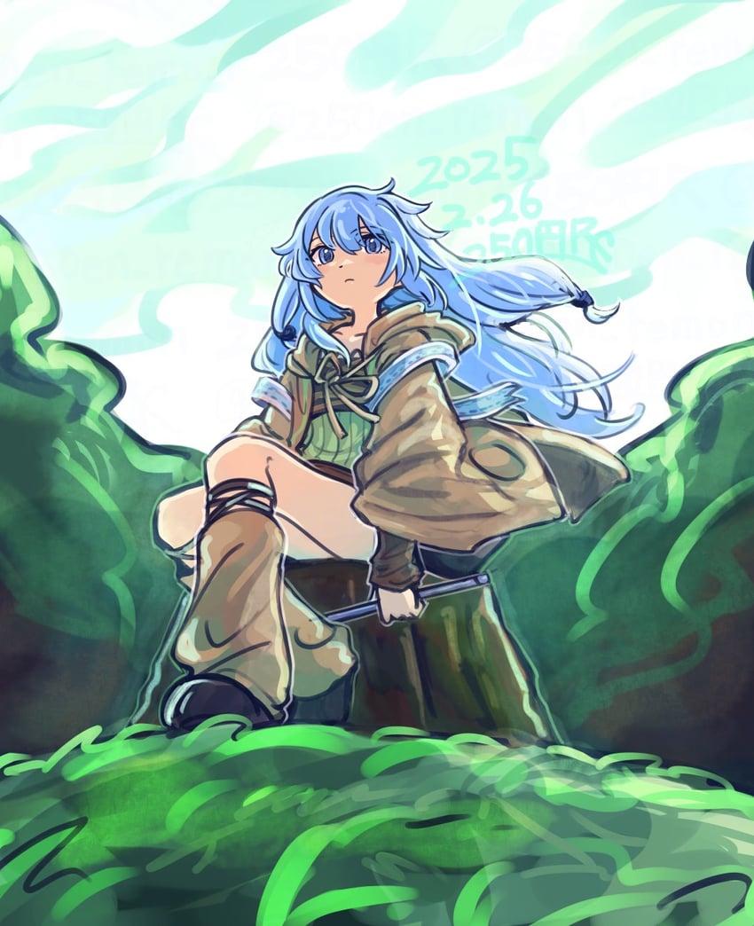 eria and eria the water charmer gentle (yu-gi-oh!) drawn by 250en_remon
