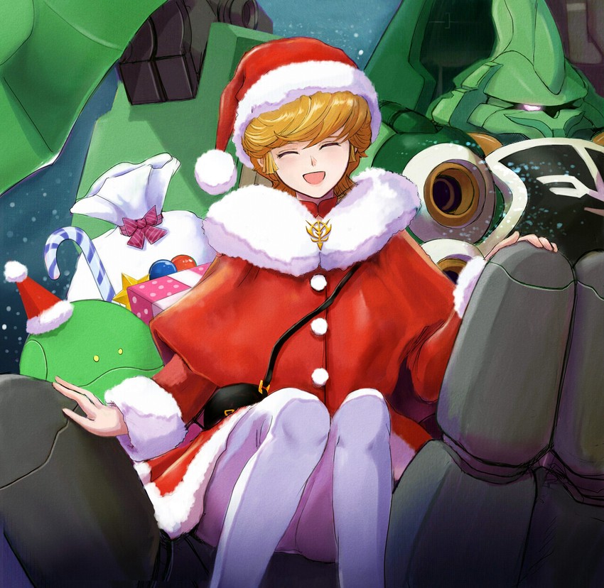 haro, mineva lao zabi, audrey burne, and kshatriya (gundam and 1 more) drawn by gacha-m
