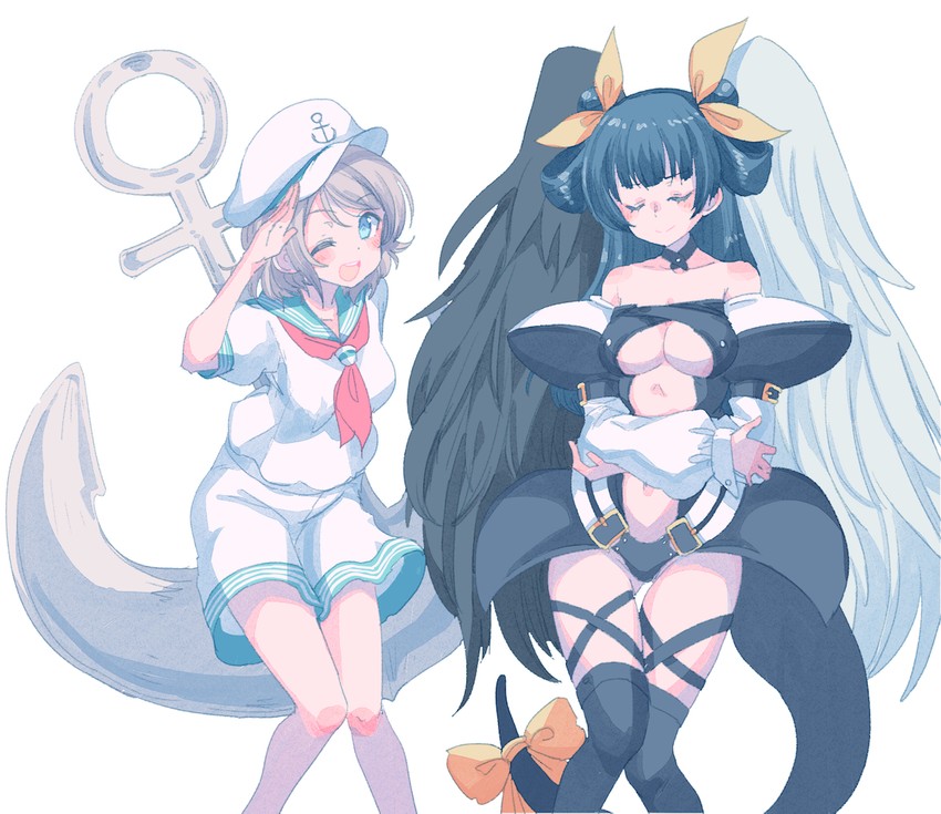 murasa minamitsu, watanabe you, tsushima yoshiko, and dizzy (touhou and 3 more) drawn by cream_(nipakupa)