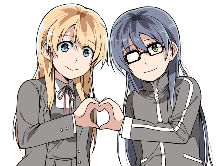sonoda umi and ayase eli (love live! and 1 more) drawn by clipe