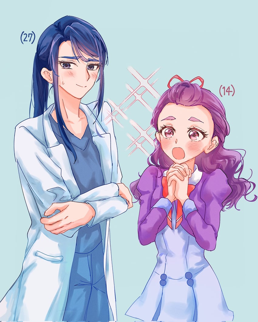 minazuki karen and mimino kurumi (precure and 3 more) drawn by cure343_55