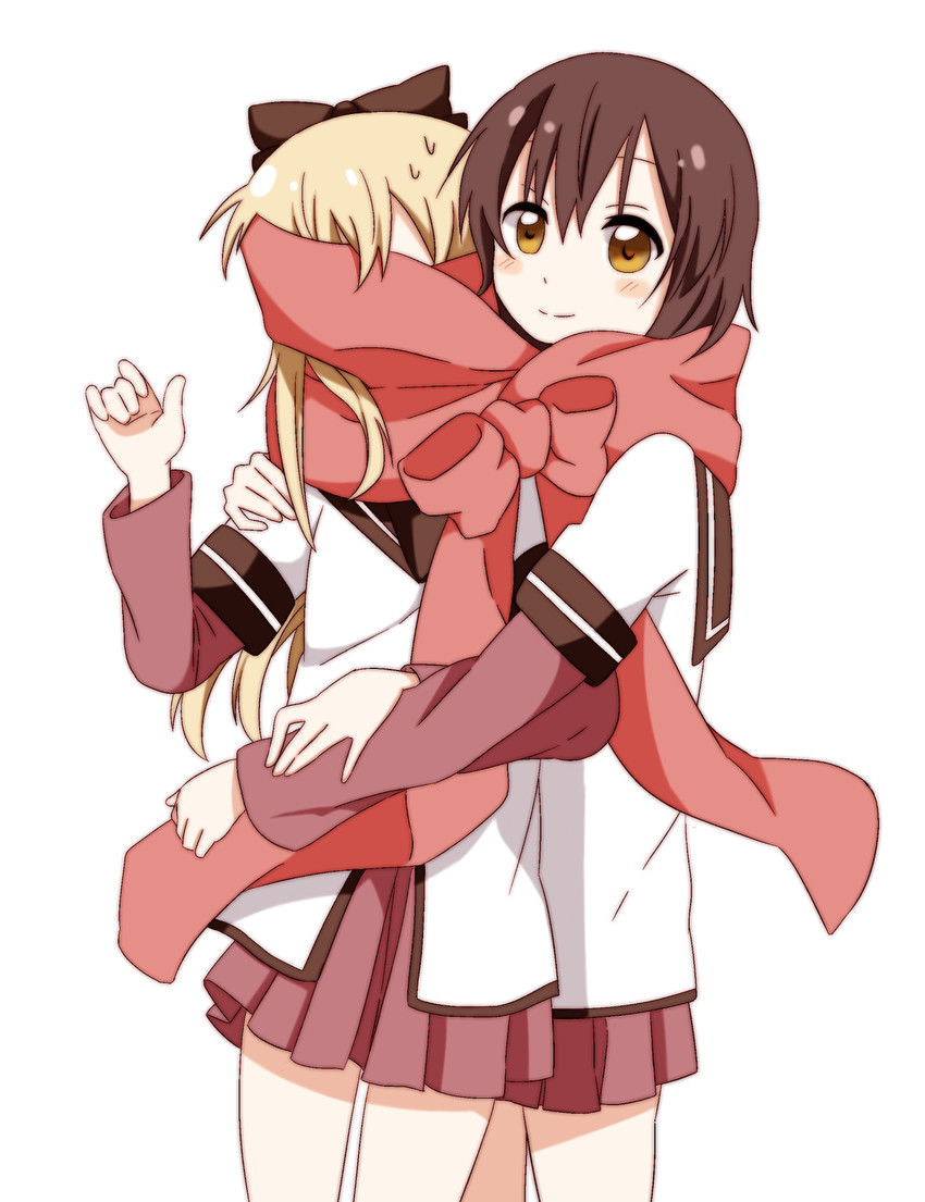 toshinou kyouko and funami yui (yuruyuri) drawn by shigure_(sigre)