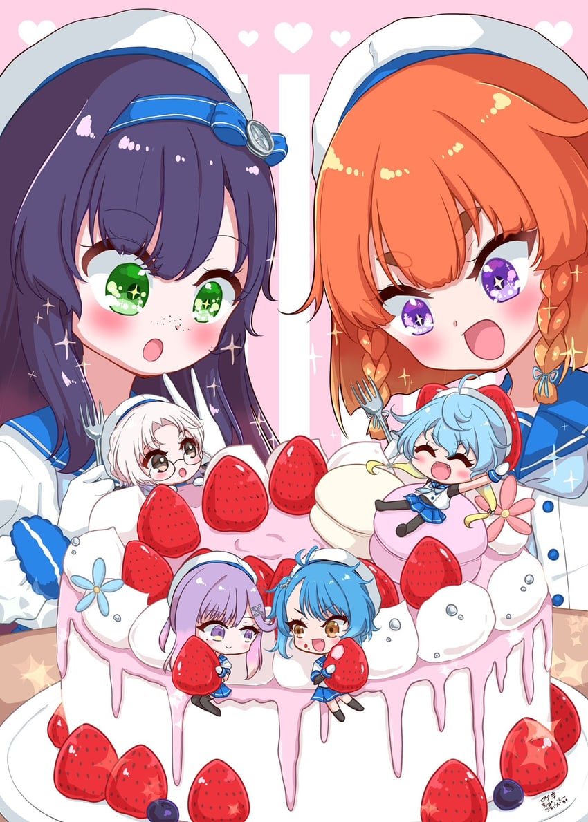 etorofu, tsushima, sado, matsuwa, hirato, and 1 more (kantai collection) drawn by pirikara_spicy_tapioca