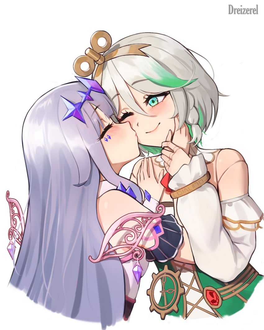 koseki bijou and cecilia immergreen (hololive and 1 more) drawn by dreizerel