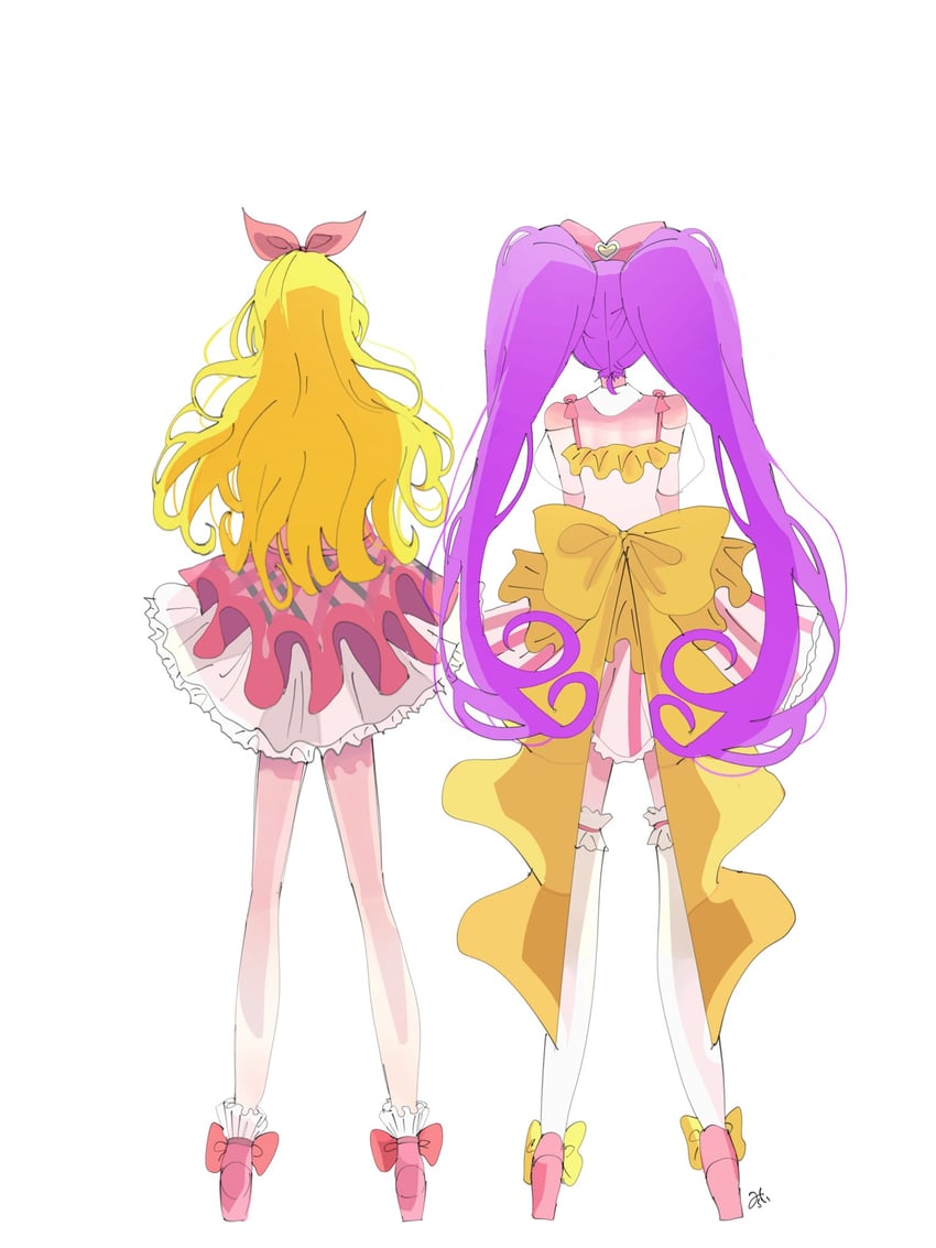 hoshimiya ichigo and manaka laala (pretty series and 2 more) drawn by mirai_drs