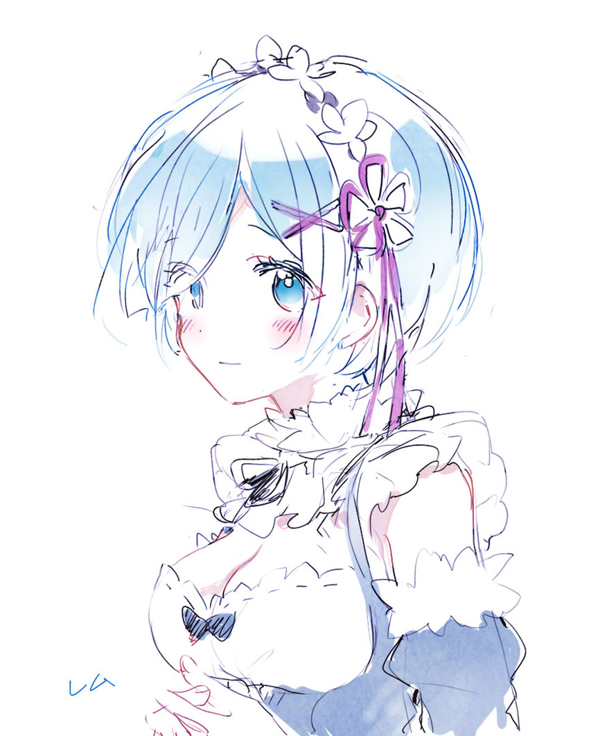 rem (re:zero kara hajimeru isekai seikatsu) drawn by sakai_(knnkwakame)