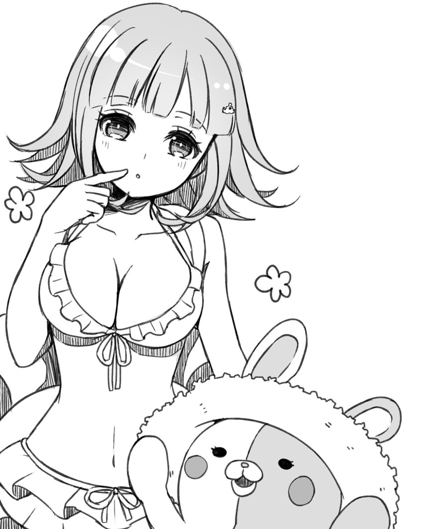 nanami chiaki and monomi (danganronpa and 2 more) drawn by nico_(nico_alice)