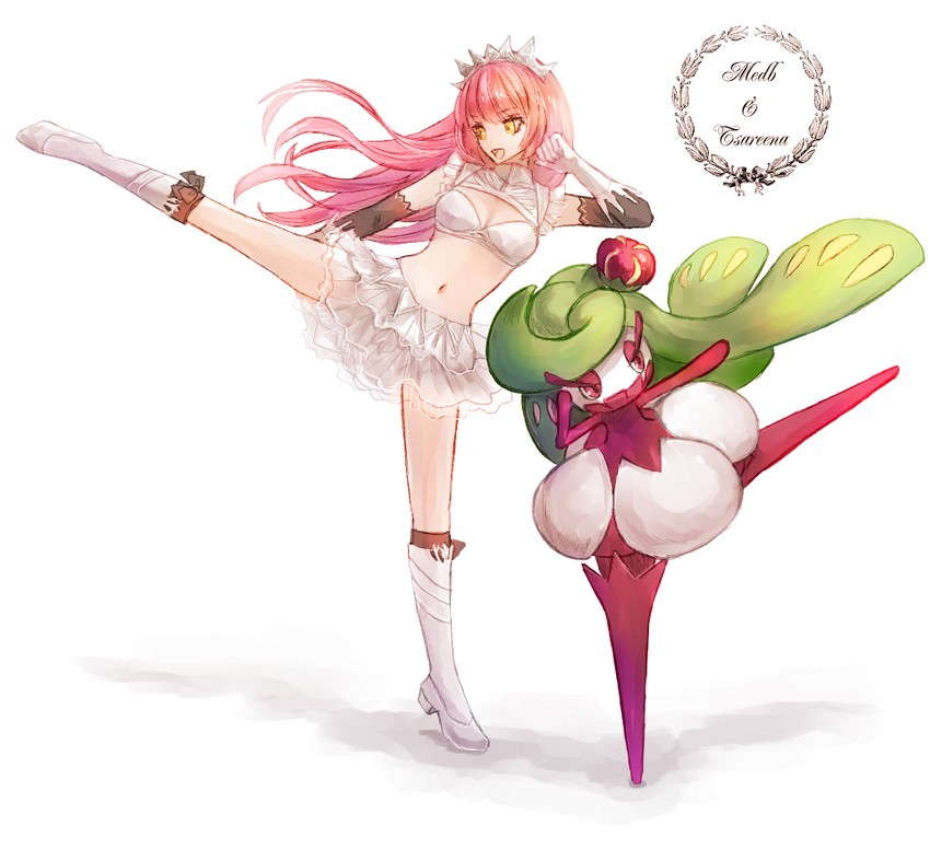 medb and tsareena (fate and 2 more) drawn by byuura_(sonofelice)