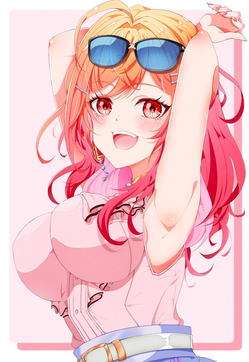ichijou ririka (hololive and 1 more) drawn by kentotto