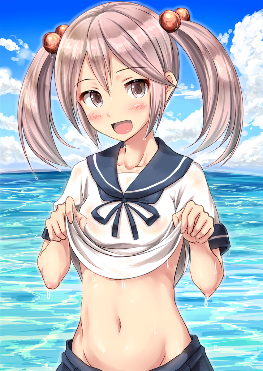 sazanami (kantai collection) drawn by ichikawa_feesu