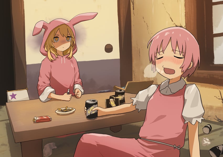 shokuhou misaki and tsukuyomi komoe (toaru majutsu no index) drawn by tatararashi