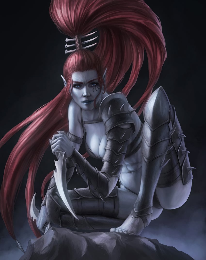 lelith hesperax (warhammer 40k) drawn by captdiablo