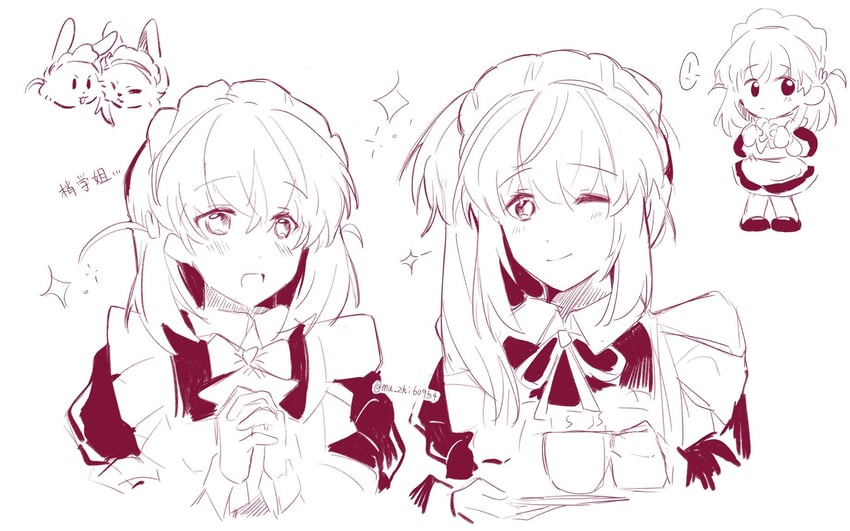 hinoshita kaho and otomune kozue (love live! and 1 more) drawn by woodonly