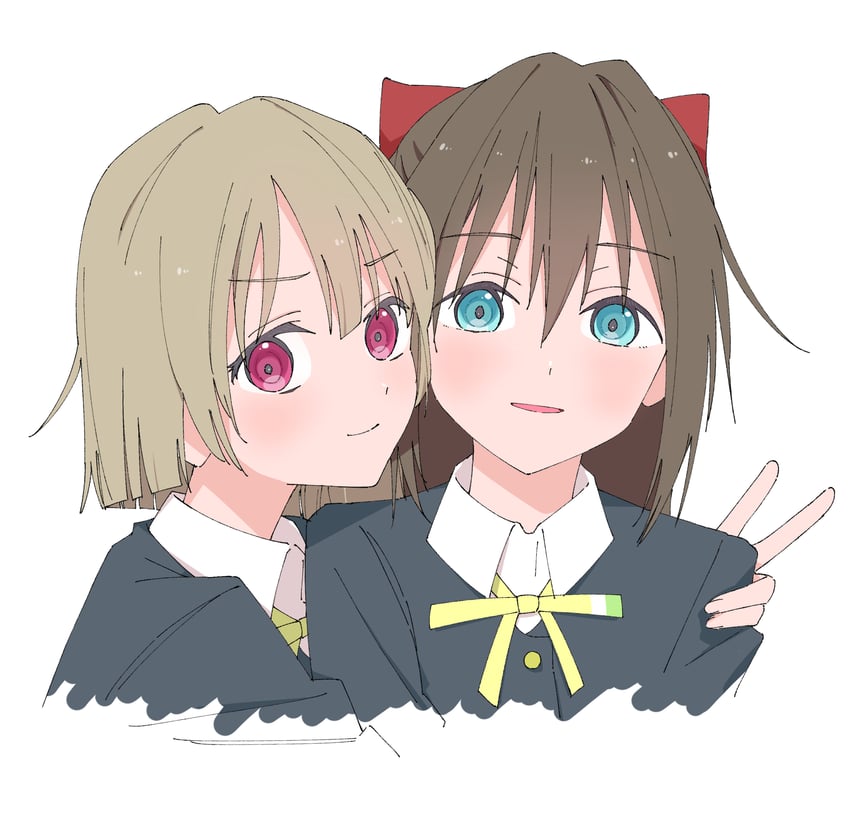 osaka shizuku and nakasu kasumi (love live! and 1 more) drawn by haruruhaharur