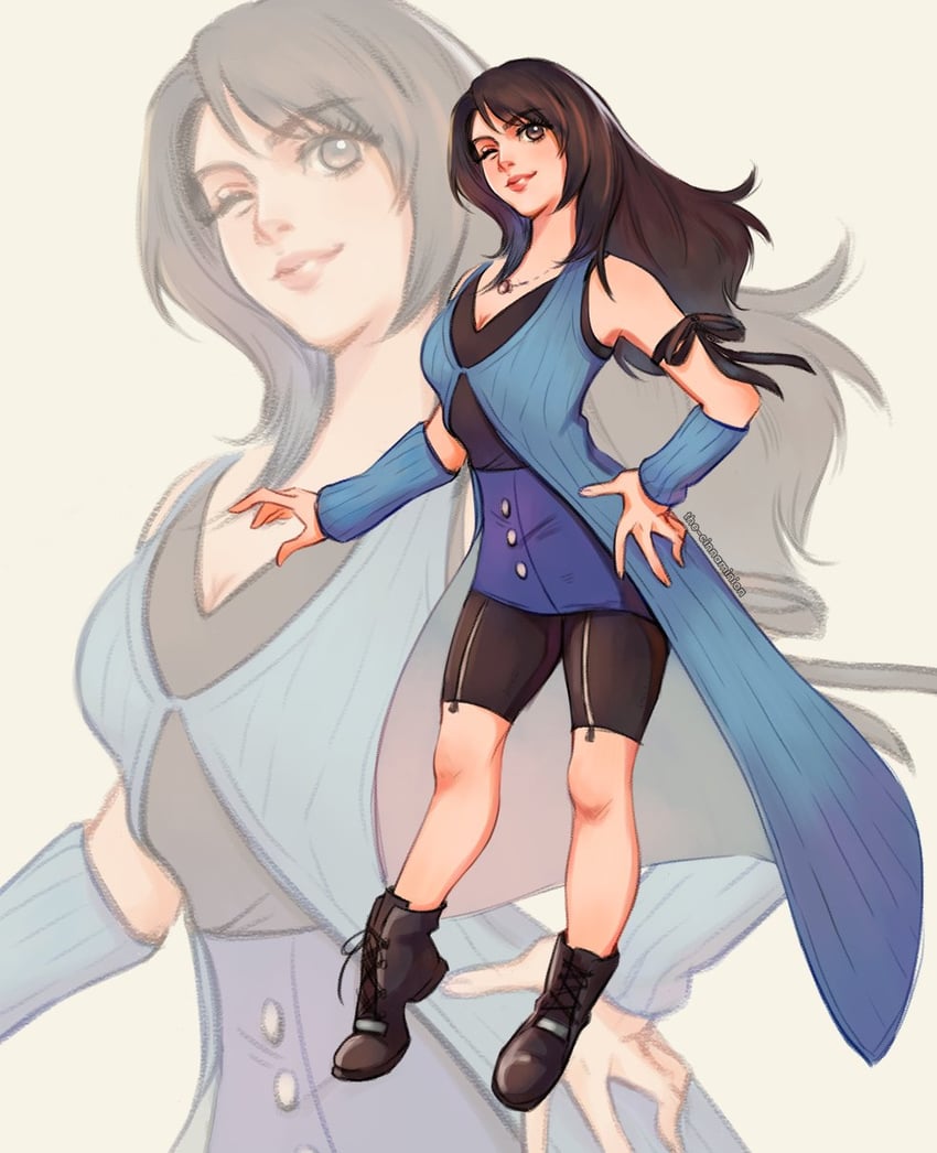 rinoa heartilly (final fantasy and 1 more) drawn by thar_chandran