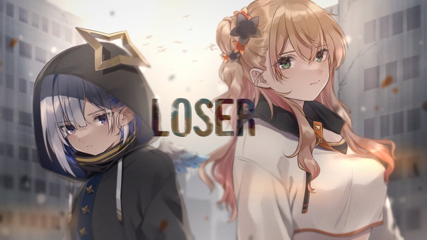 amane kanata and momosuzu nene (hololive) drawn by harui_(hr_x9_)
