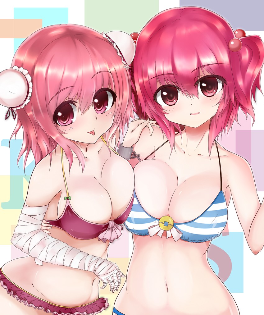 onozuka komachi and ibaraki kasen (touhou) drawn by yuna_(spn28u79)