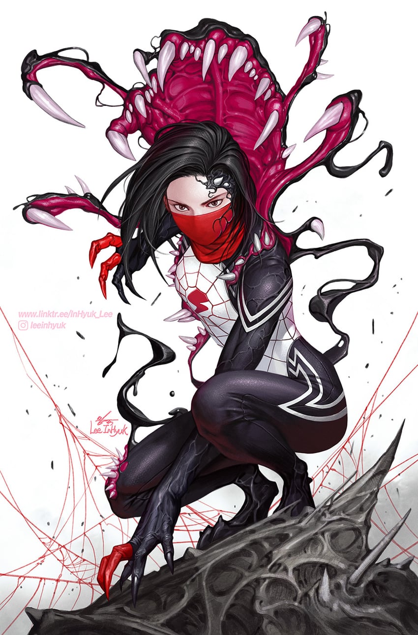 silk and cindy moon (marvel and 1 more) drawn by in-hyuk_lee