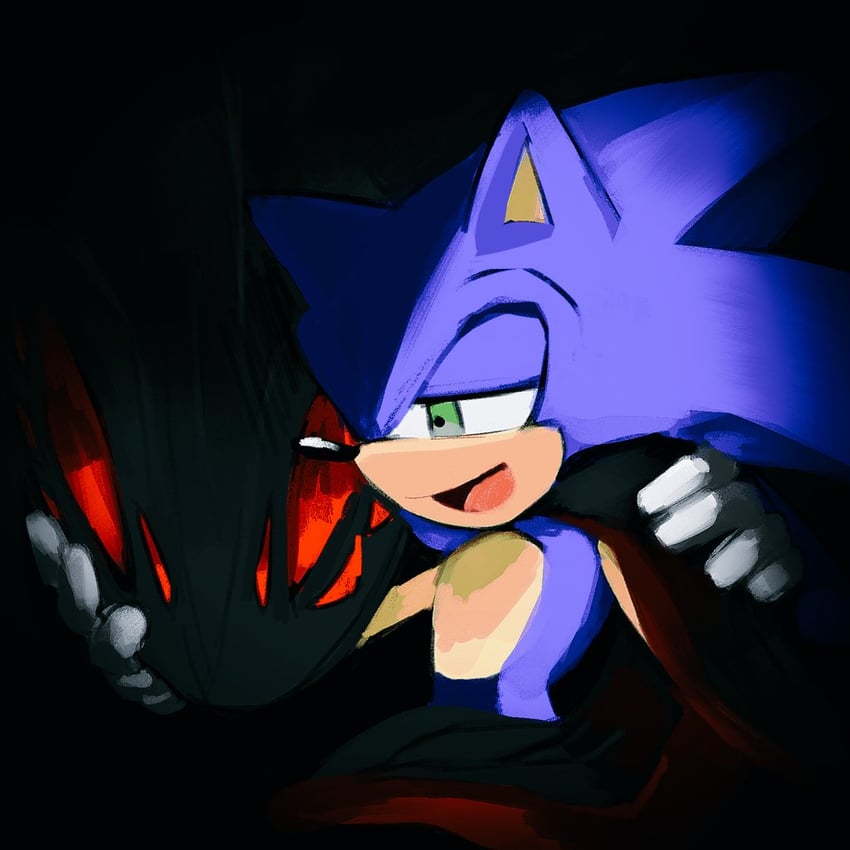 sonic the hedgehog and doom morph (sonic and 2 more) drawn by acidki6