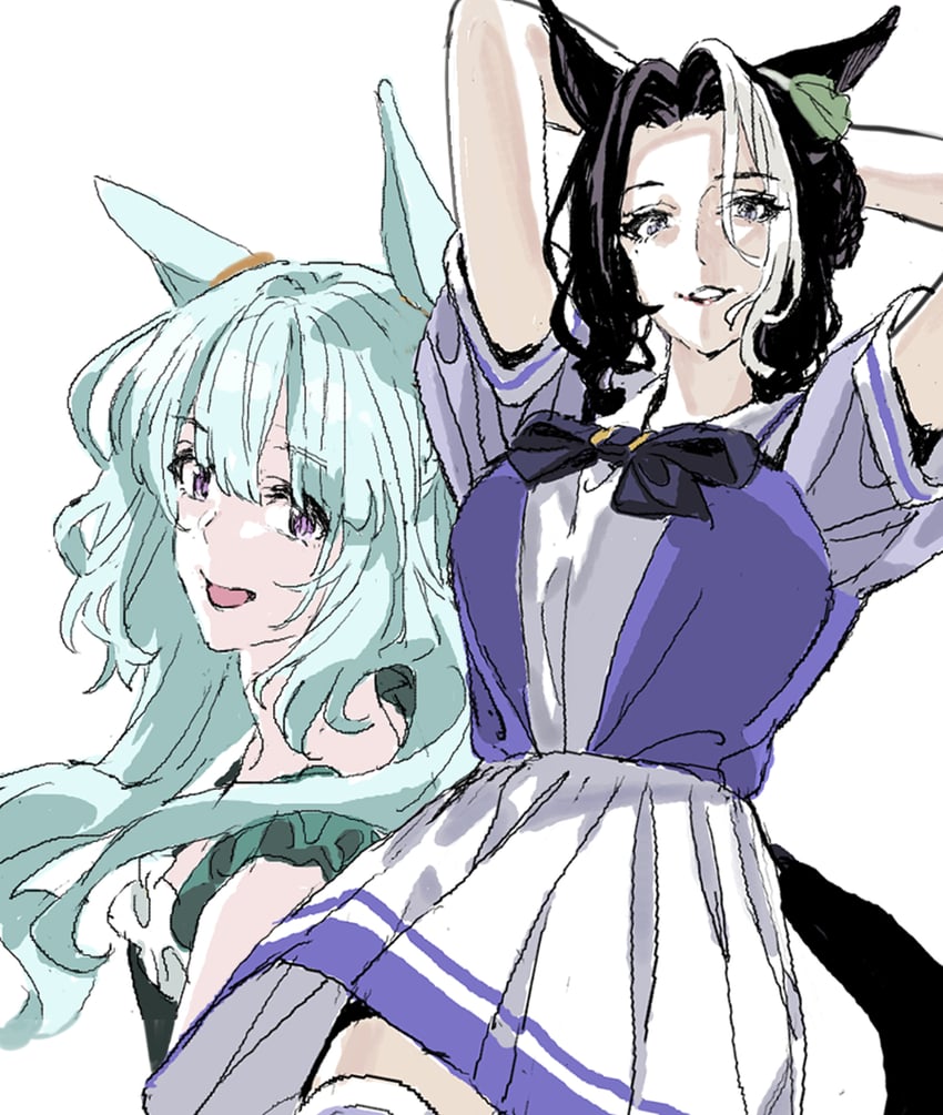 mejiro ardan and mejiro ramonu (umamusume) drawn by nobita_(makoto7060355)