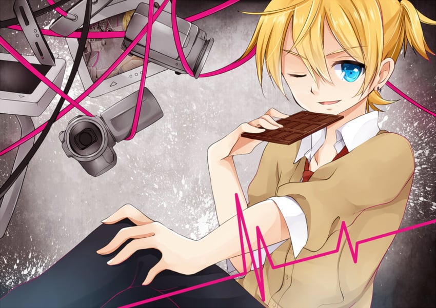 kagamine len (vocaloid and 1 more) drawn by hazuki_natsu