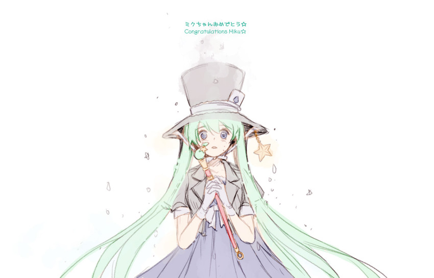 hatsune miku and magical mirai miku (vocaloid and 1 more) drawn by chris4708