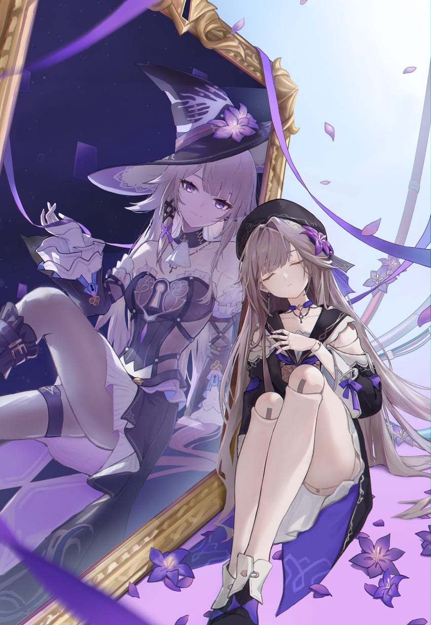 herta and the herta (honkai and 1 more) drawn by user_hxvy5233