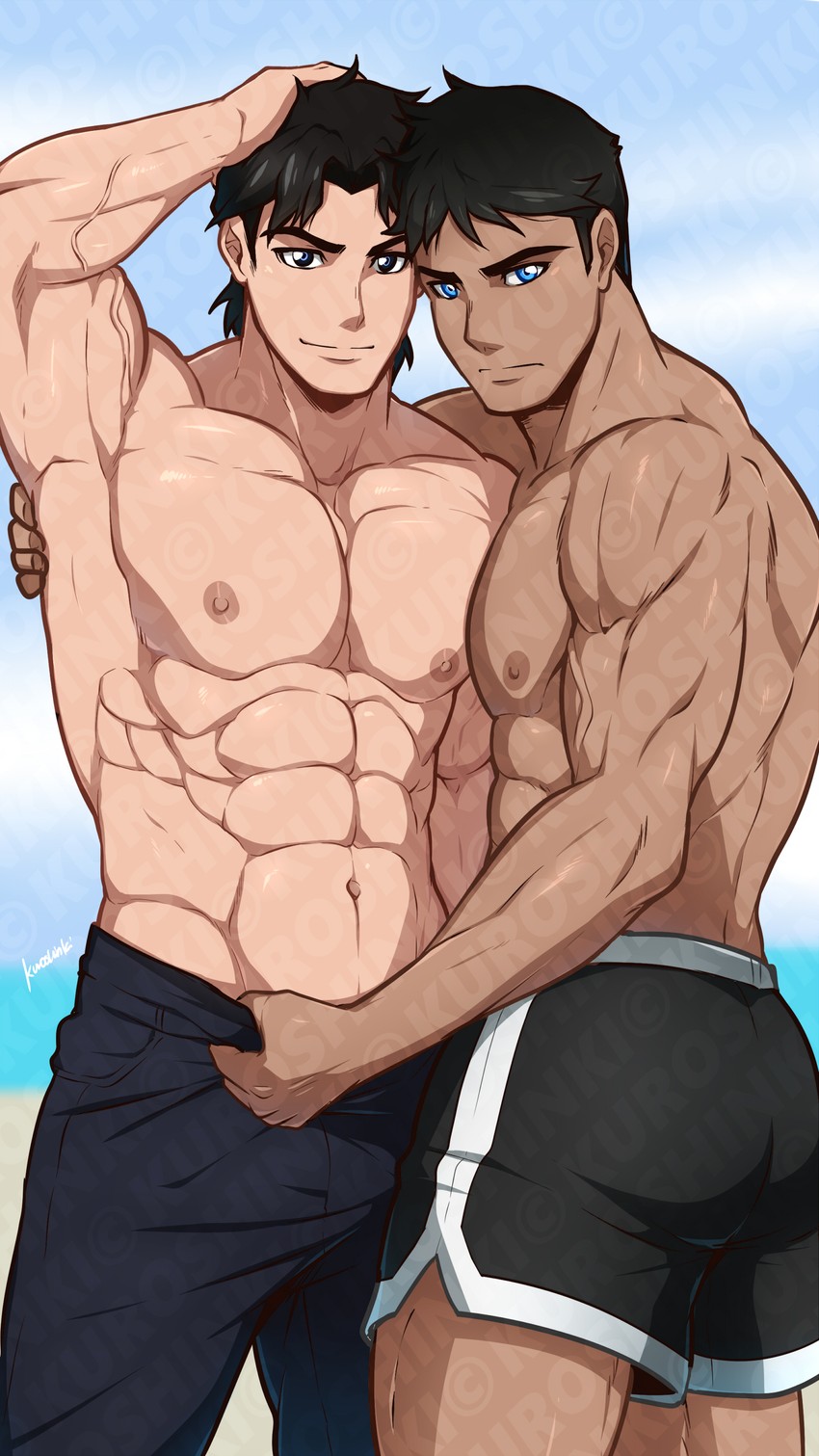 dick grayson, superboy, and kon-el (dc comics and 1 more) drawn by kuroshinki