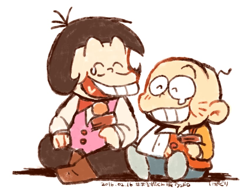 chibita and iyami (osomatsu and 1 more) drawn by kuri_(shibimame)