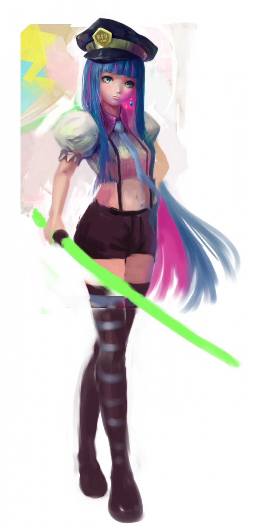stocking (resident evil and 1 more) drawn by occult_soda