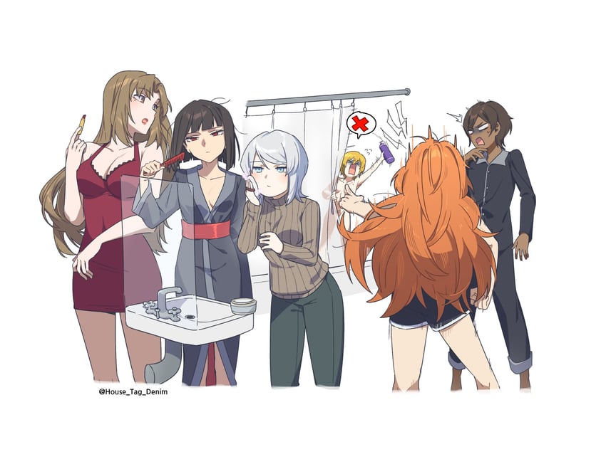 ishmael, don quixote, faust, ryoshu, outis, and 1 more (project moon and 1 more) drawn by house_tag_denim