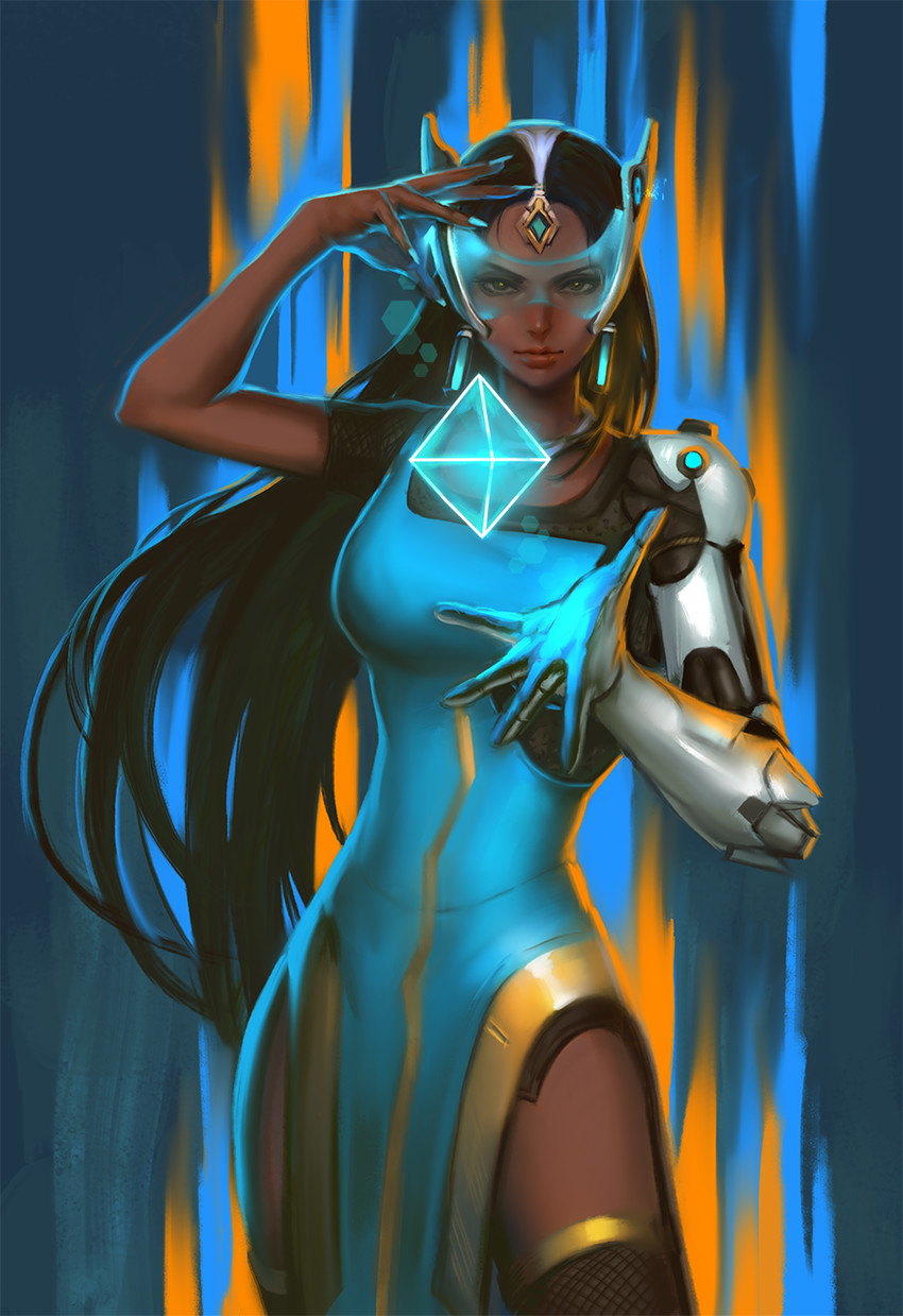 symmetra (overwatch and 1 more) drawn by dopey_(dopq)