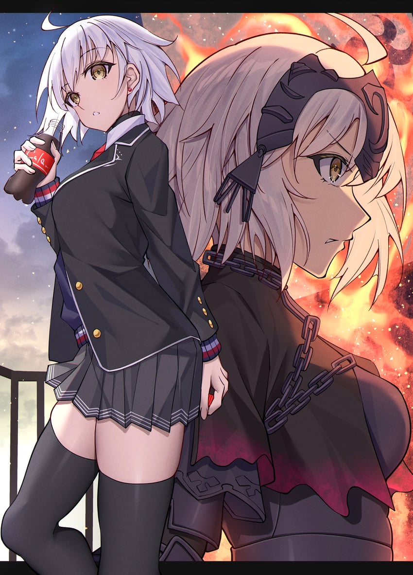 jeanne d'arc alter (fate and 1 more) drawn by toukan