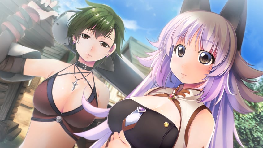 mana and taylor (our battle has just begun!) drawn by atelier-moo