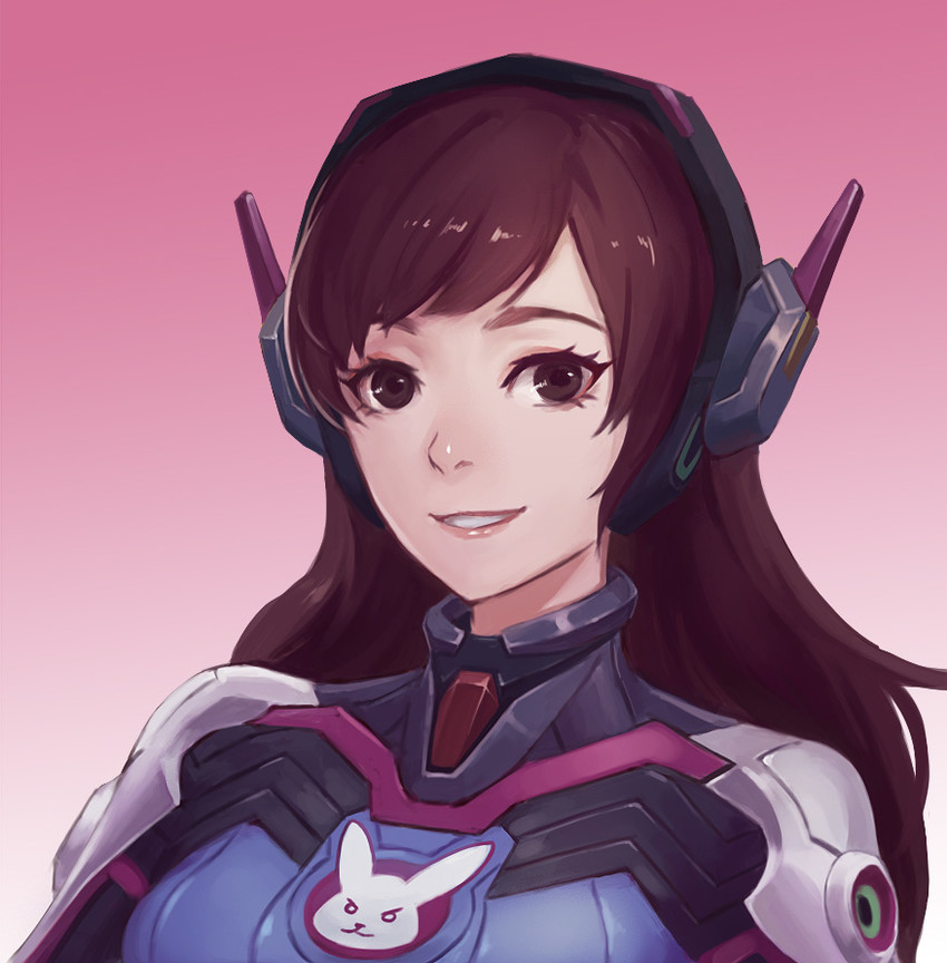 d.va (overwatch and 1 more) drawn by shengxie