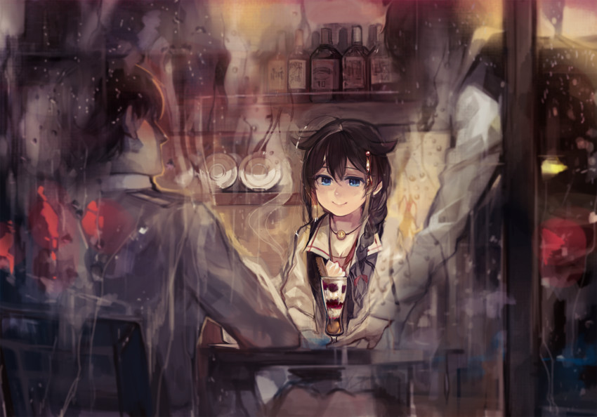 admiral, shigure, and shigure kai ni (kantai collection) drawn by aika_warazu
