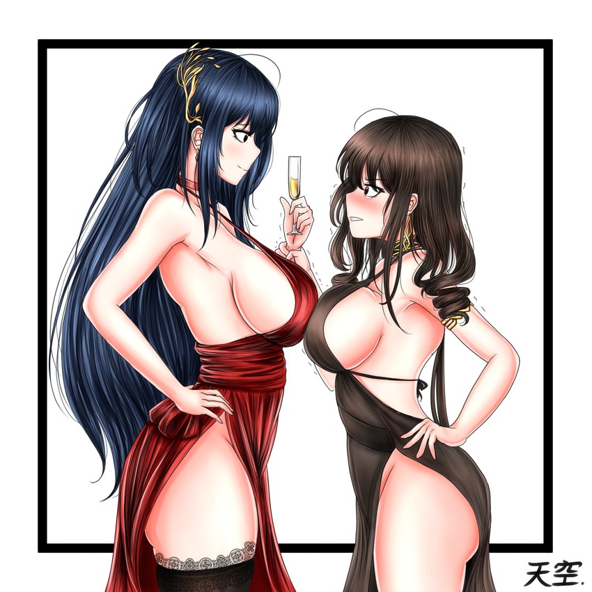 taihou and dsr-50 (azur lane and 1 more) drawn by tiankong